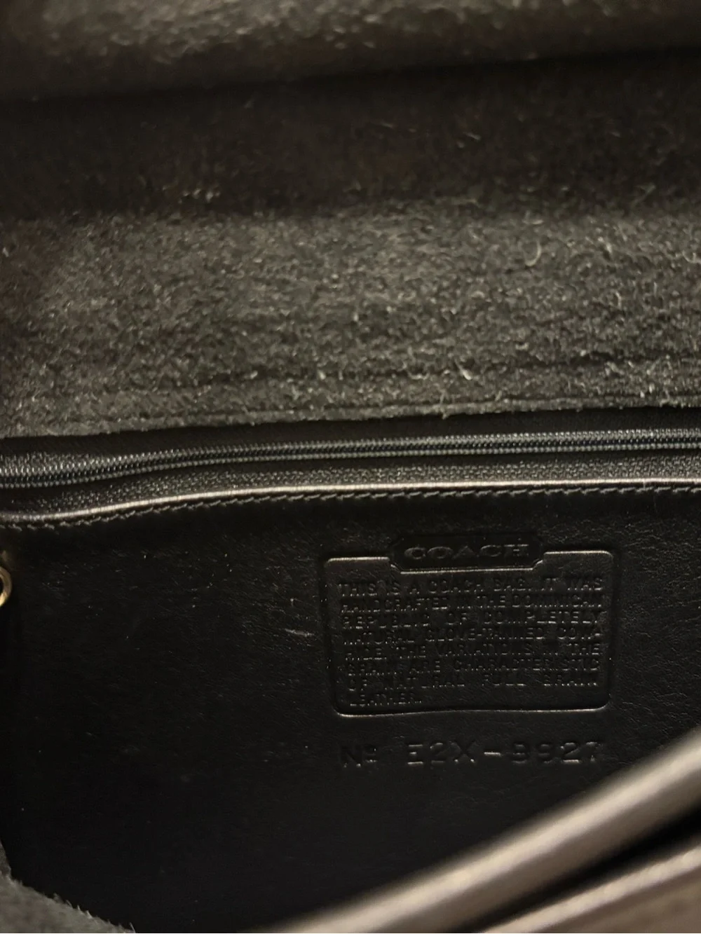 Vintage Coach Willis Black Leather Square Satchel with Top Handle
